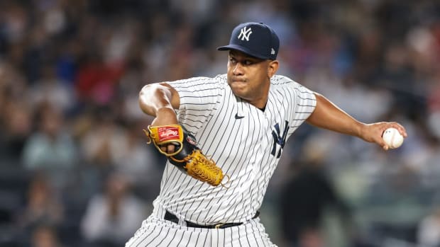 Yankees RP Wandy Peralta pitching